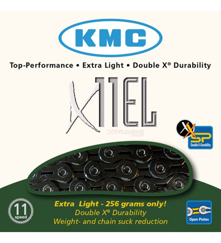 Cadena KMC X11EL BlackTech Negra 11v